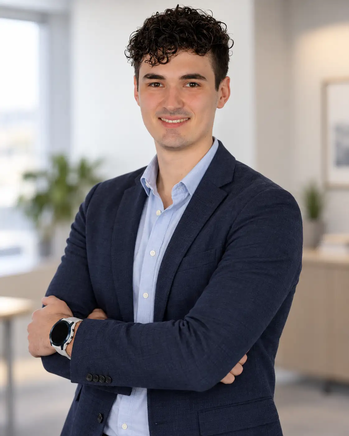 KI-generiertes Porträt von Dominik Pototschnig, Gründer von kanzlei-import.at